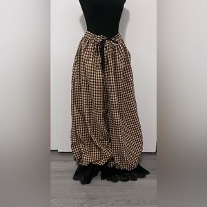 Dressed in LALA Brown Checkered Wide Leg Pants